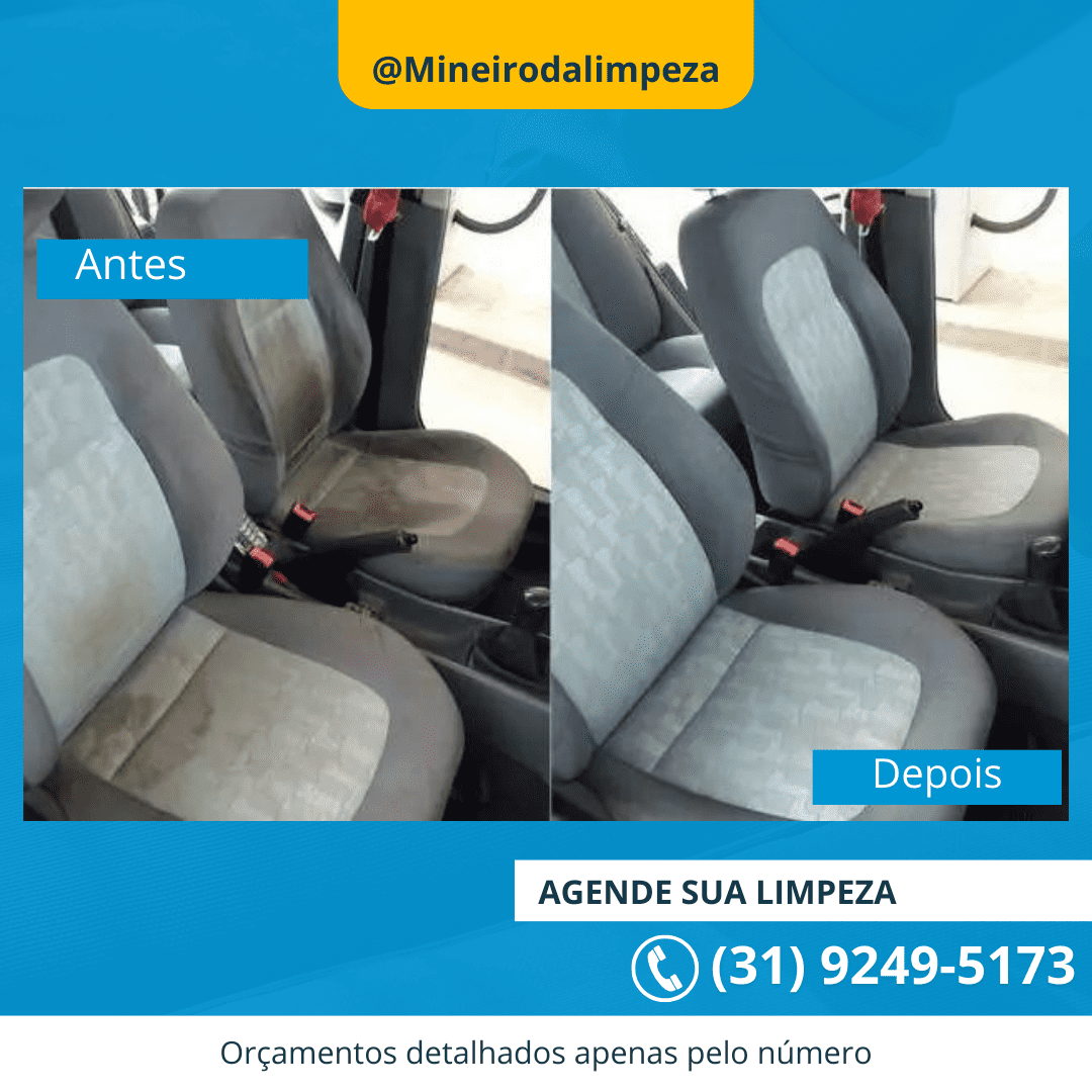 limpeza de bancos de carros[ bancos de carro limpeza antes e depois