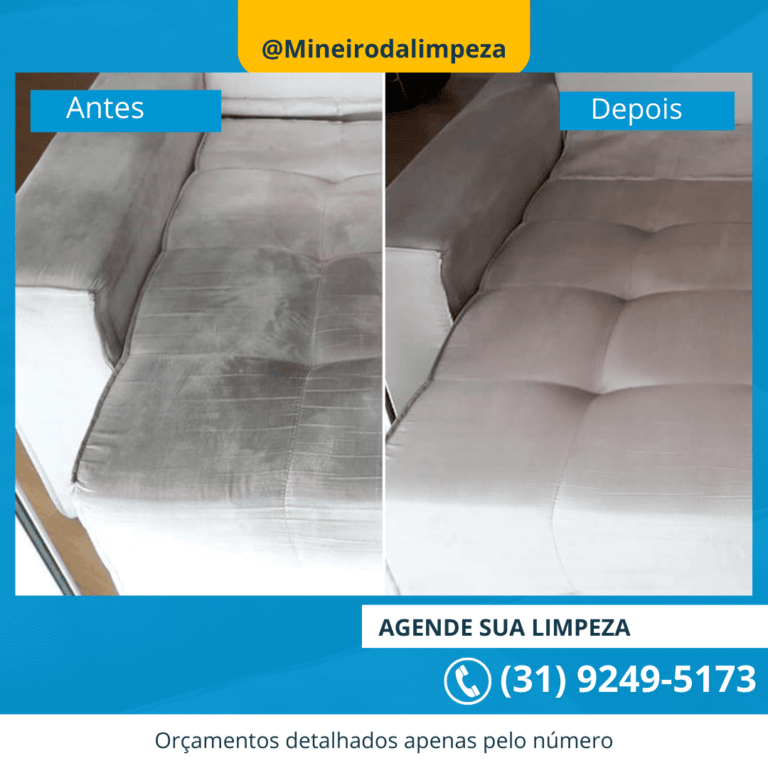 limpeza antes e depois poltra após a limpeza e higenização